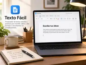 Texto Fácil abierto en un ordenador.